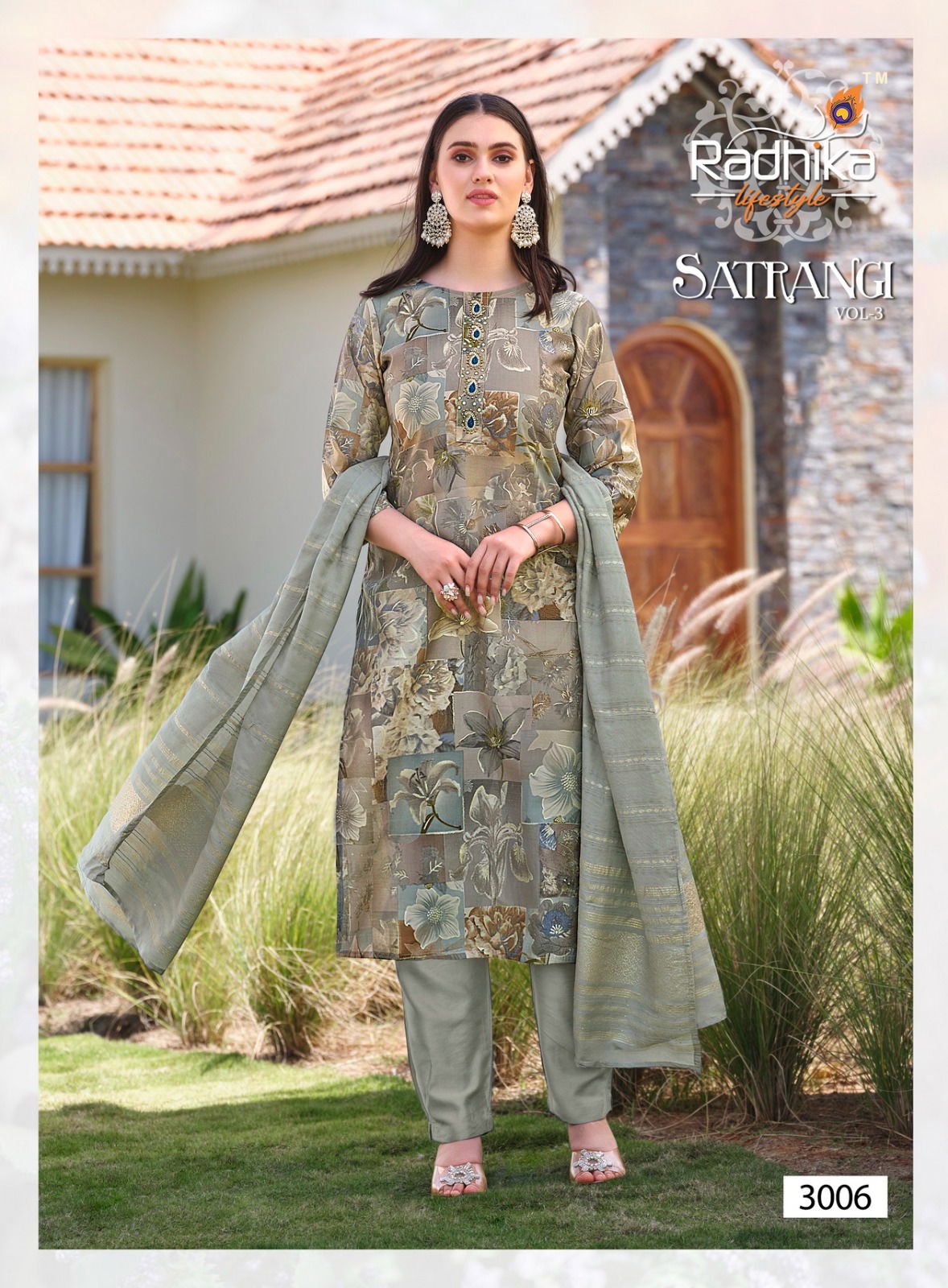 Satrangi Vol 3 By Radhika Modal Chanderi Printed Readymade Suits Wholesale Price In Surat
